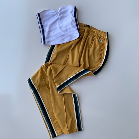 Abercrombie & Fitch Other - Abercrombie & Fitch Track Pants &Top yellow white